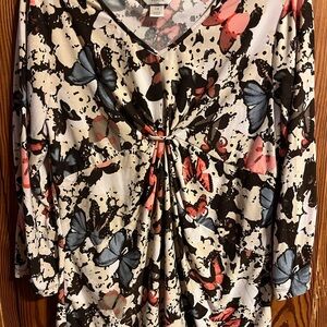 Butterfly Print Women's Top